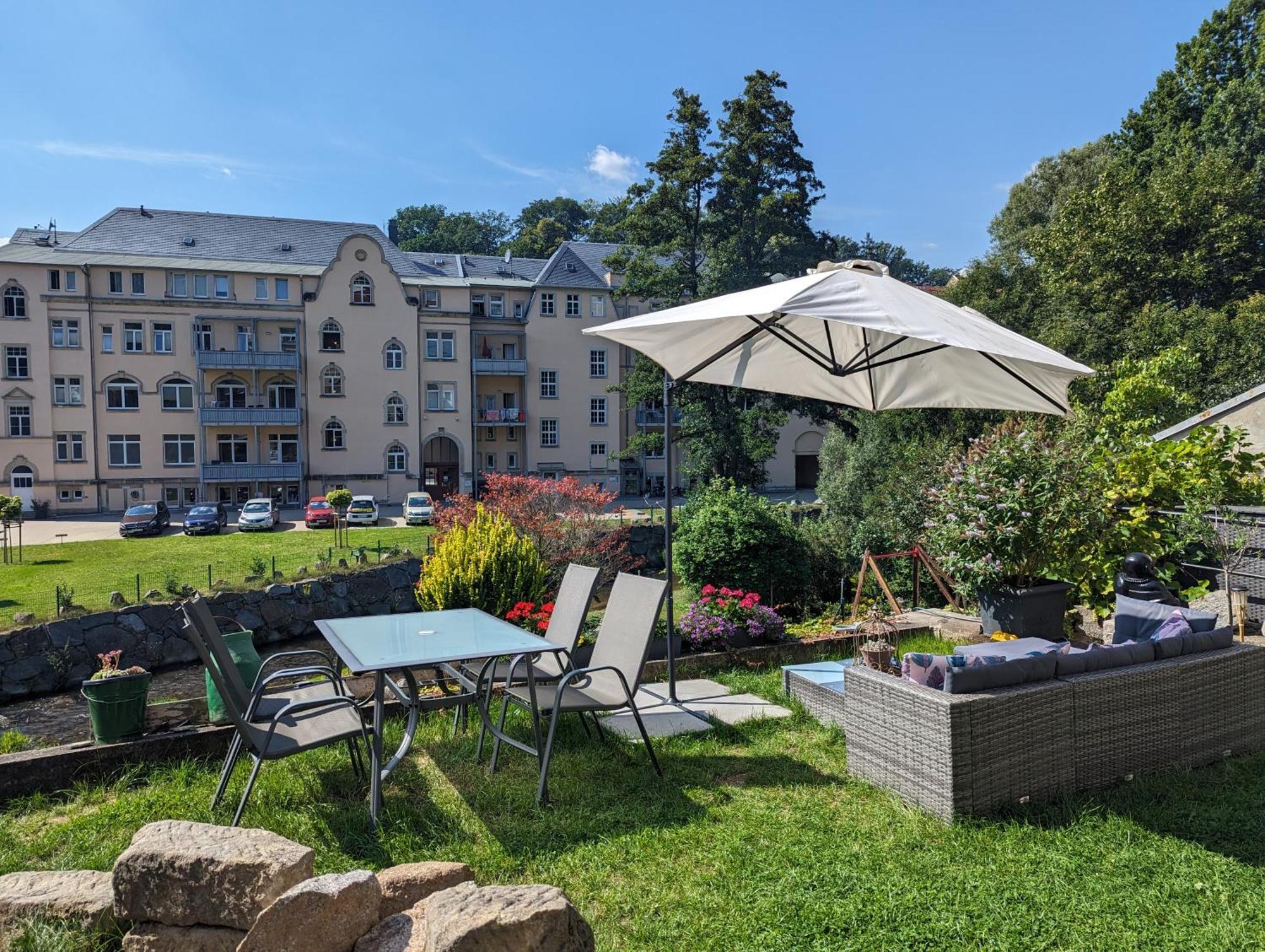 F2 - Urlaubsmagie Sauna, Whirlpool, Pool & Garten Sebnitz Exteriér fotografie